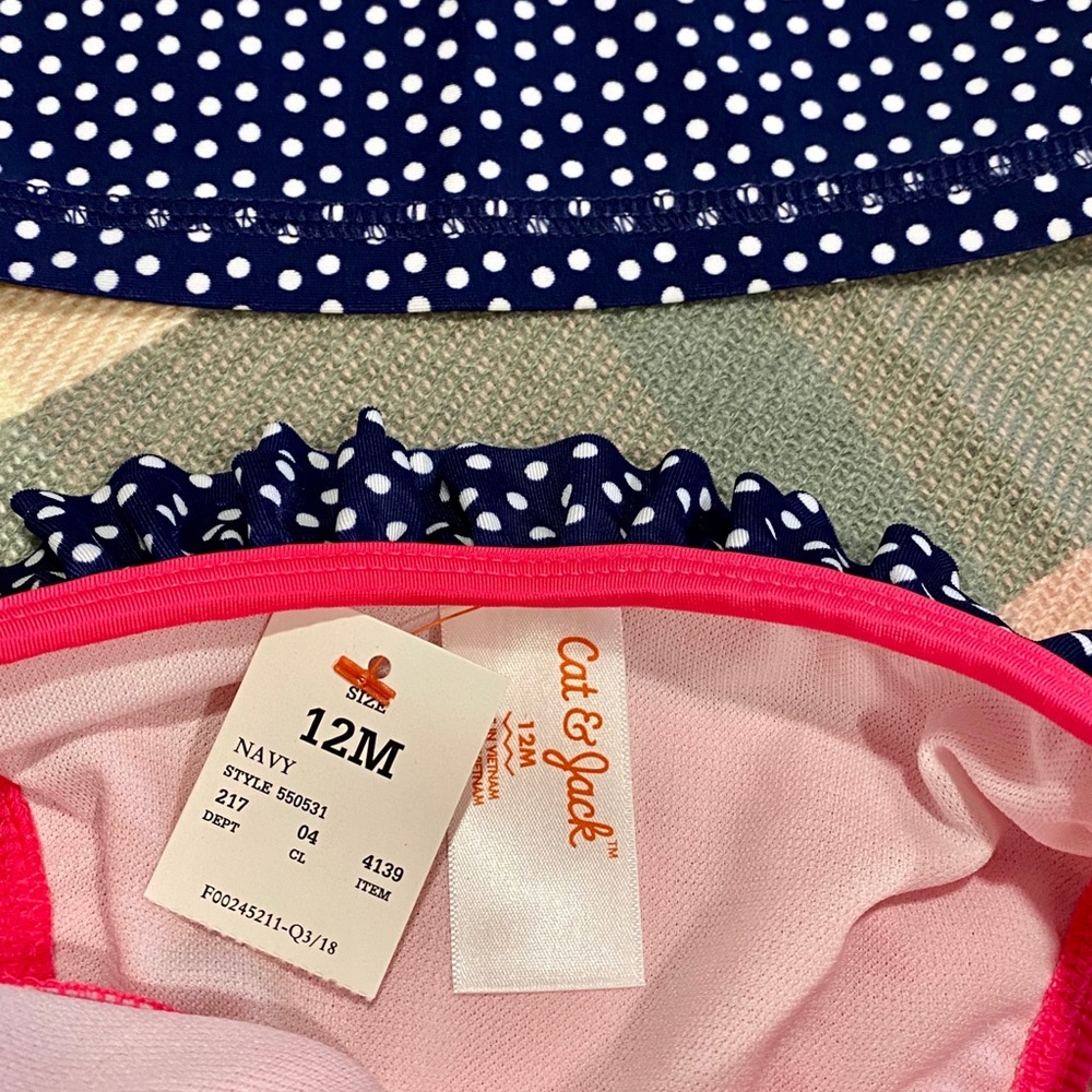 ๐HP๐ ๐NWT Cat & Jack Baby Swimsuit Rashguard - Picture 5 of 7